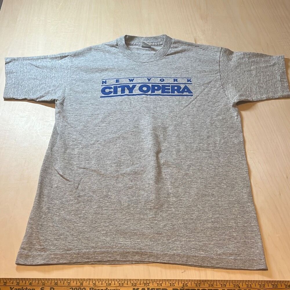 Vintage Single Stitch New York City Opera Shirt 1990s L Made in the USA